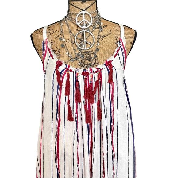 FREE PEOPLE Striped Unearthen maxi dress Dress SIZE MEDIUM - Picture 7 of 16